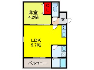 CASA友井の物件間取画像